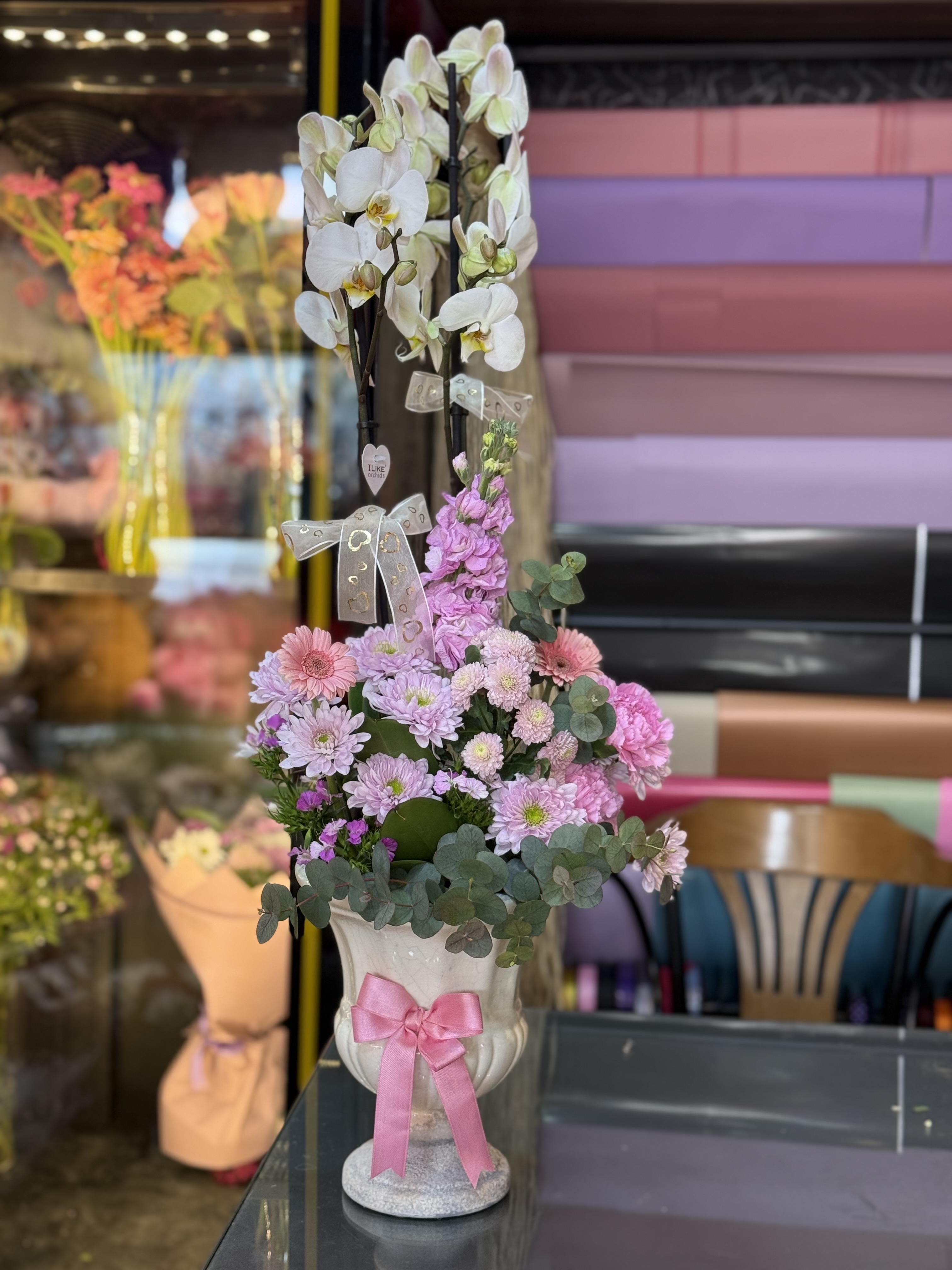 Orkide özel arejmanlı seramikli