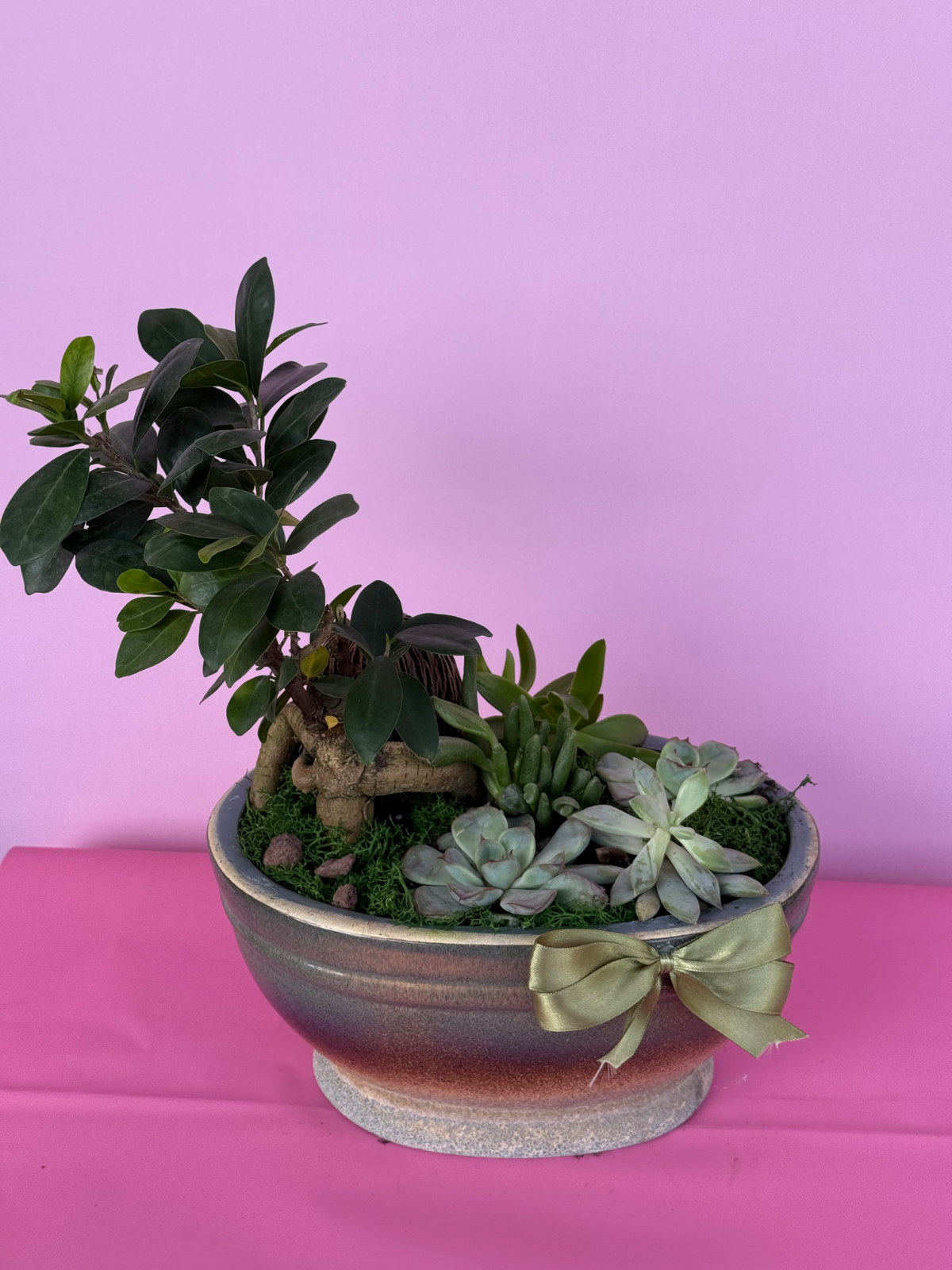 Bonsai arejmanı seramikli