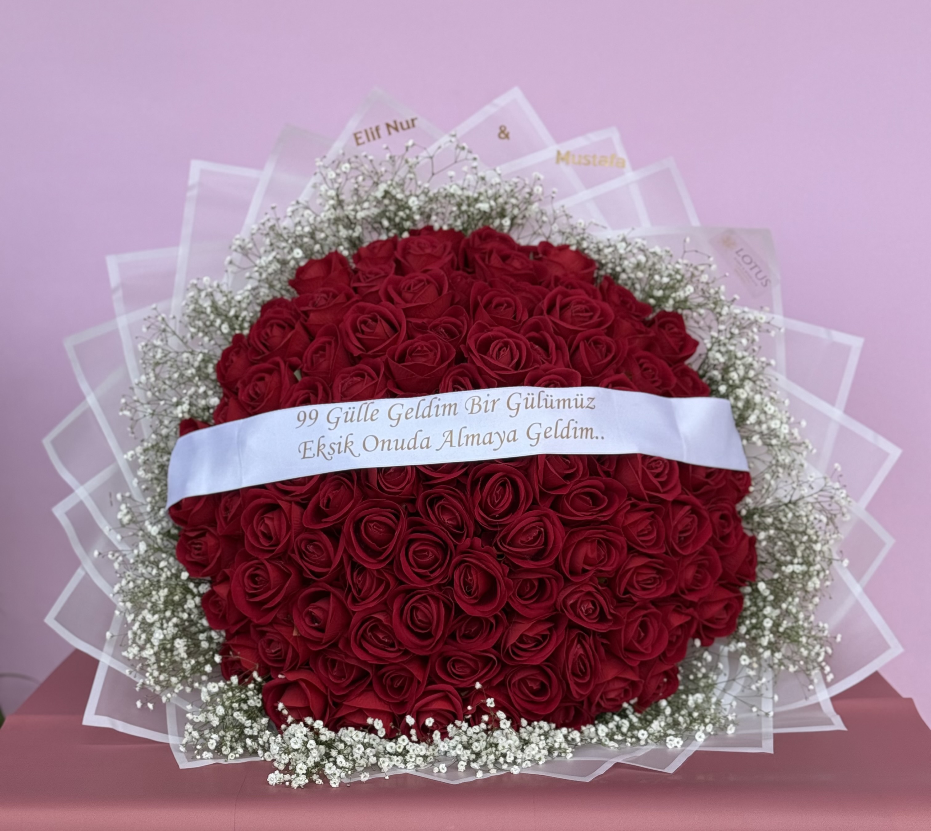 99 kadife gül kız isteme setimiz