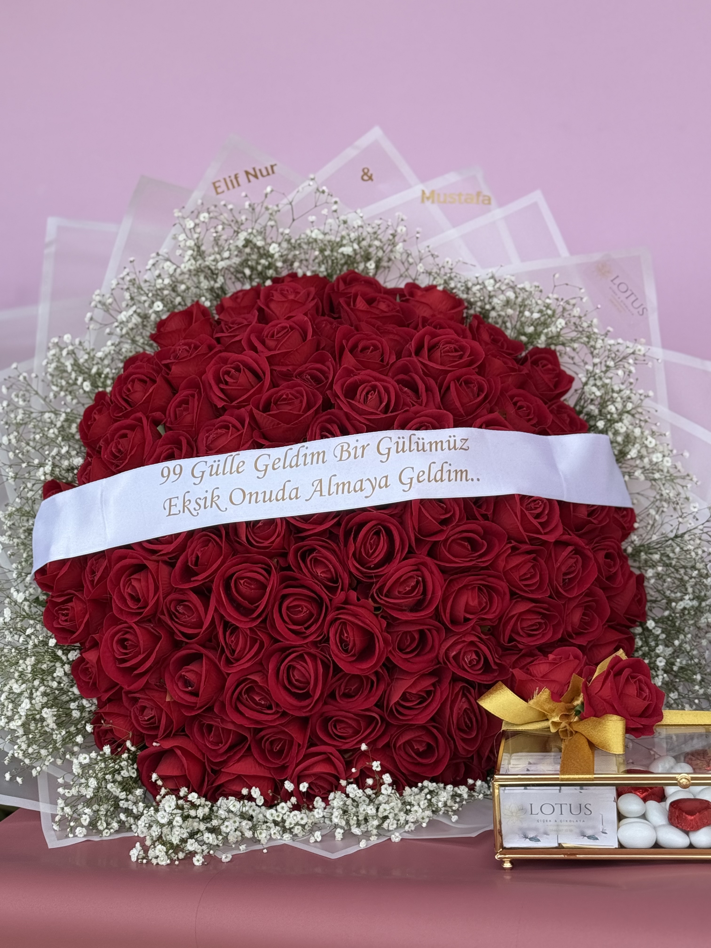 99 kadife gül kız isteme setimiz