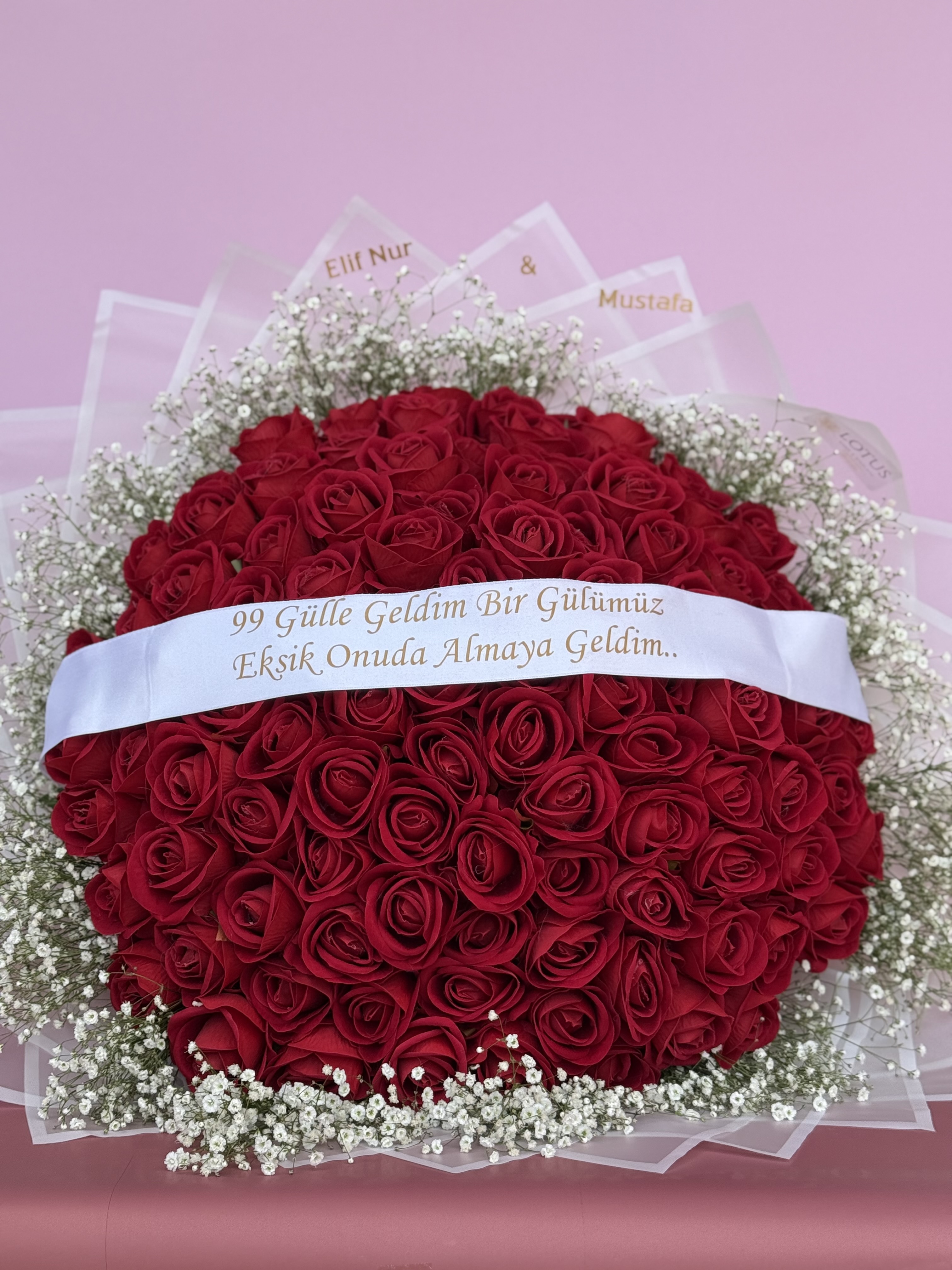99 kadife gül kız isteme setimiz