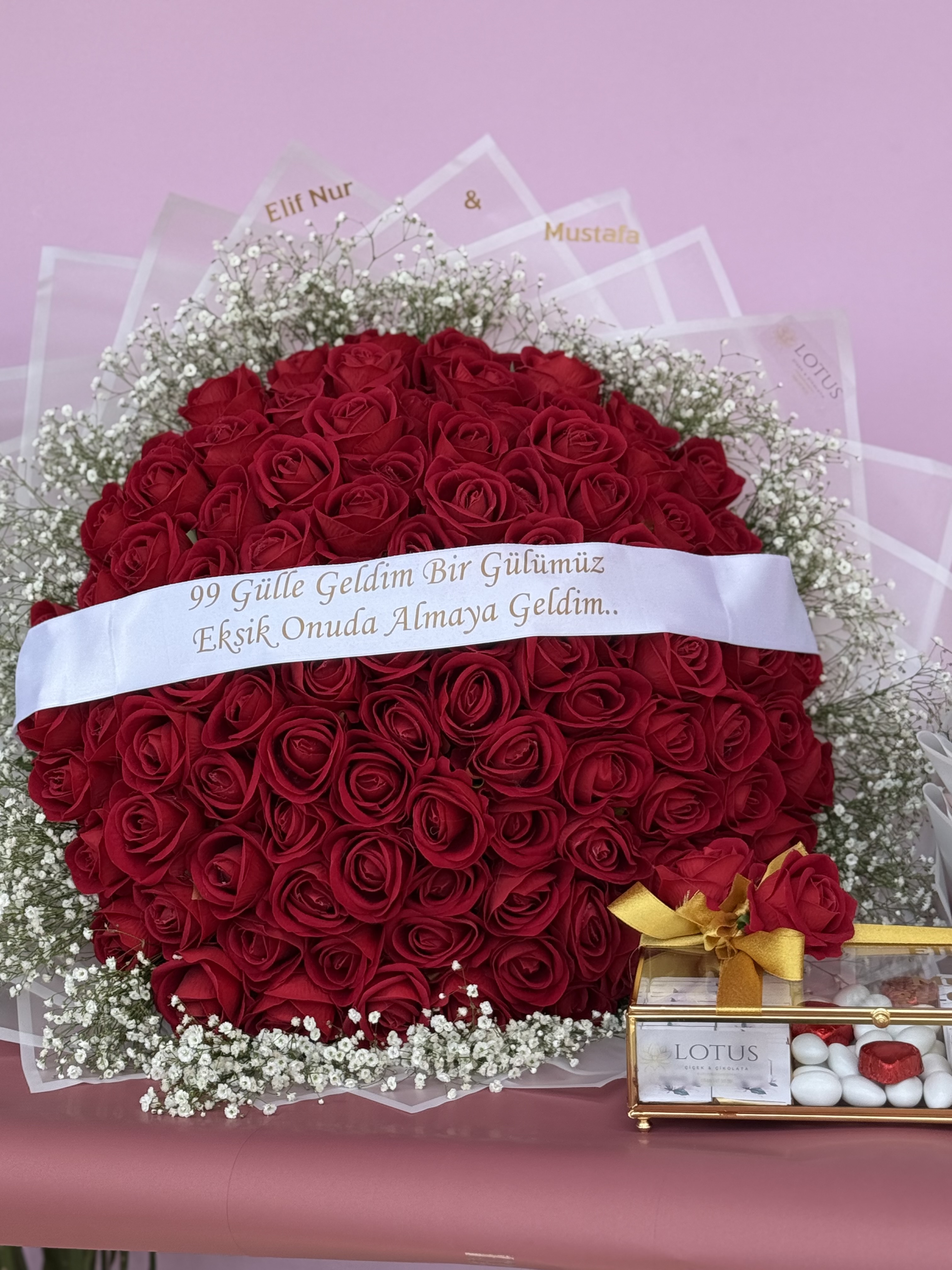 99 kadife gül kız isteme setimiz