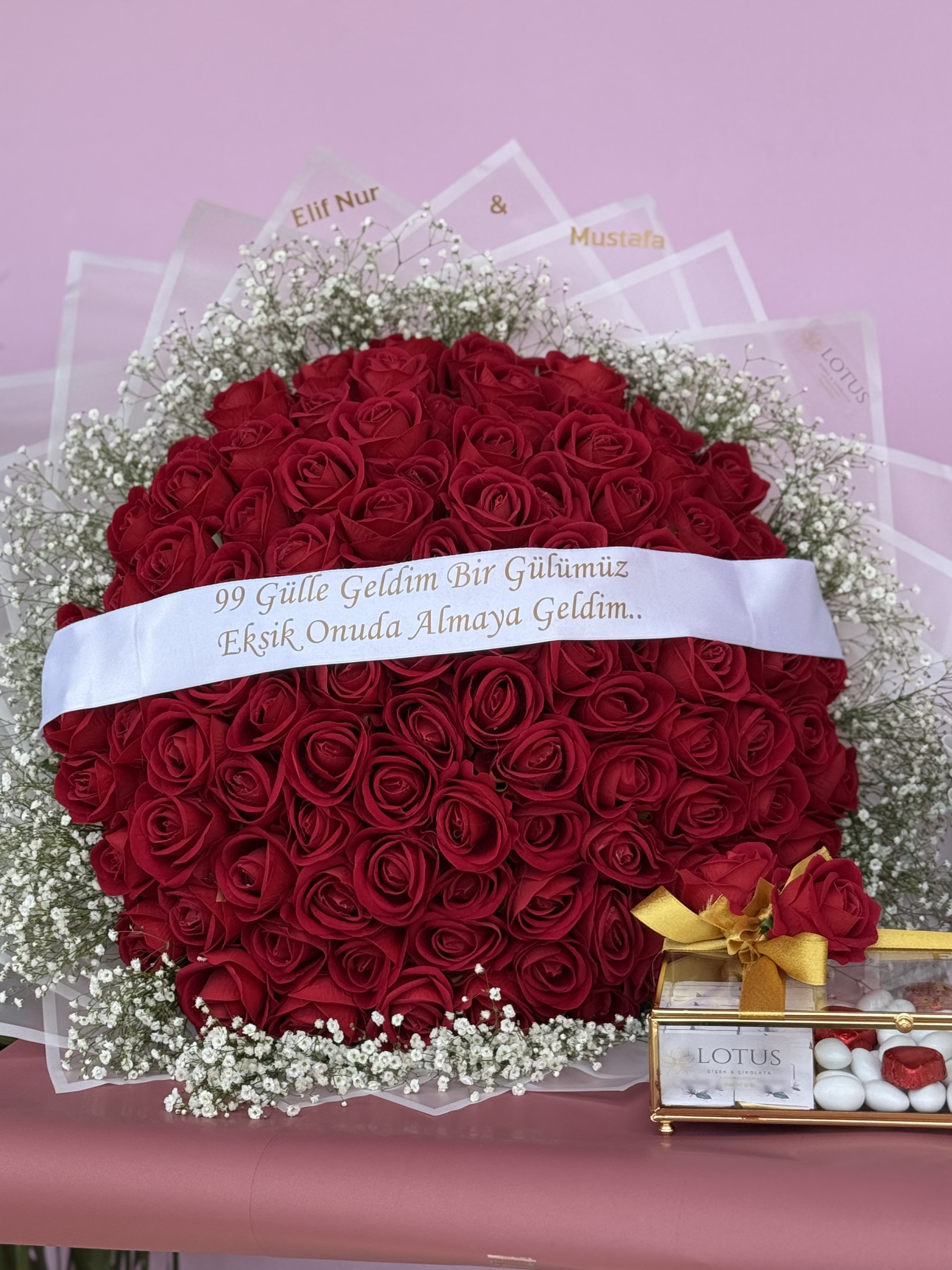 99 kadife gül kız isteme setimiz