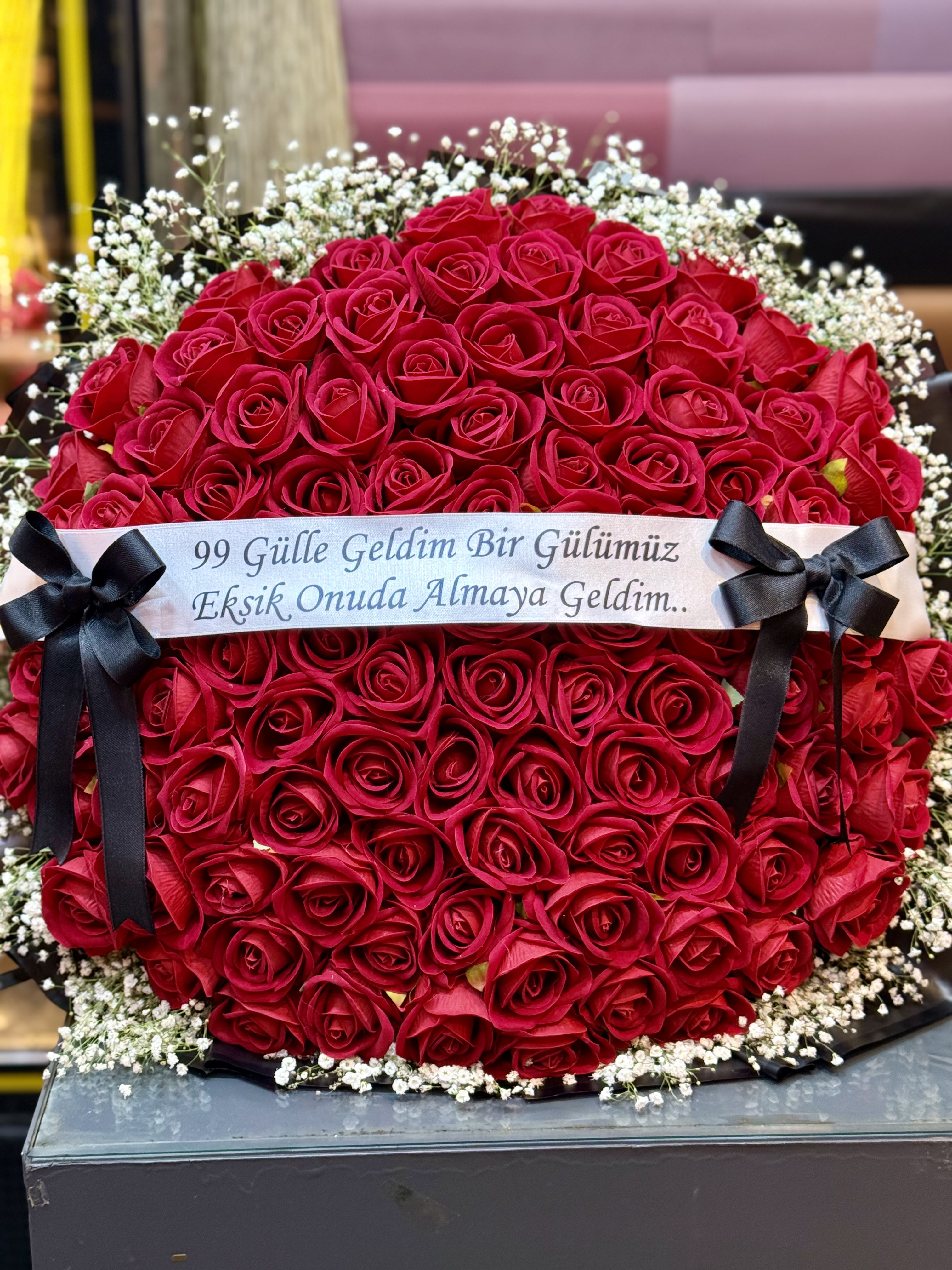 99 kadife kırmızı kız isteme setimiz herşey dahil