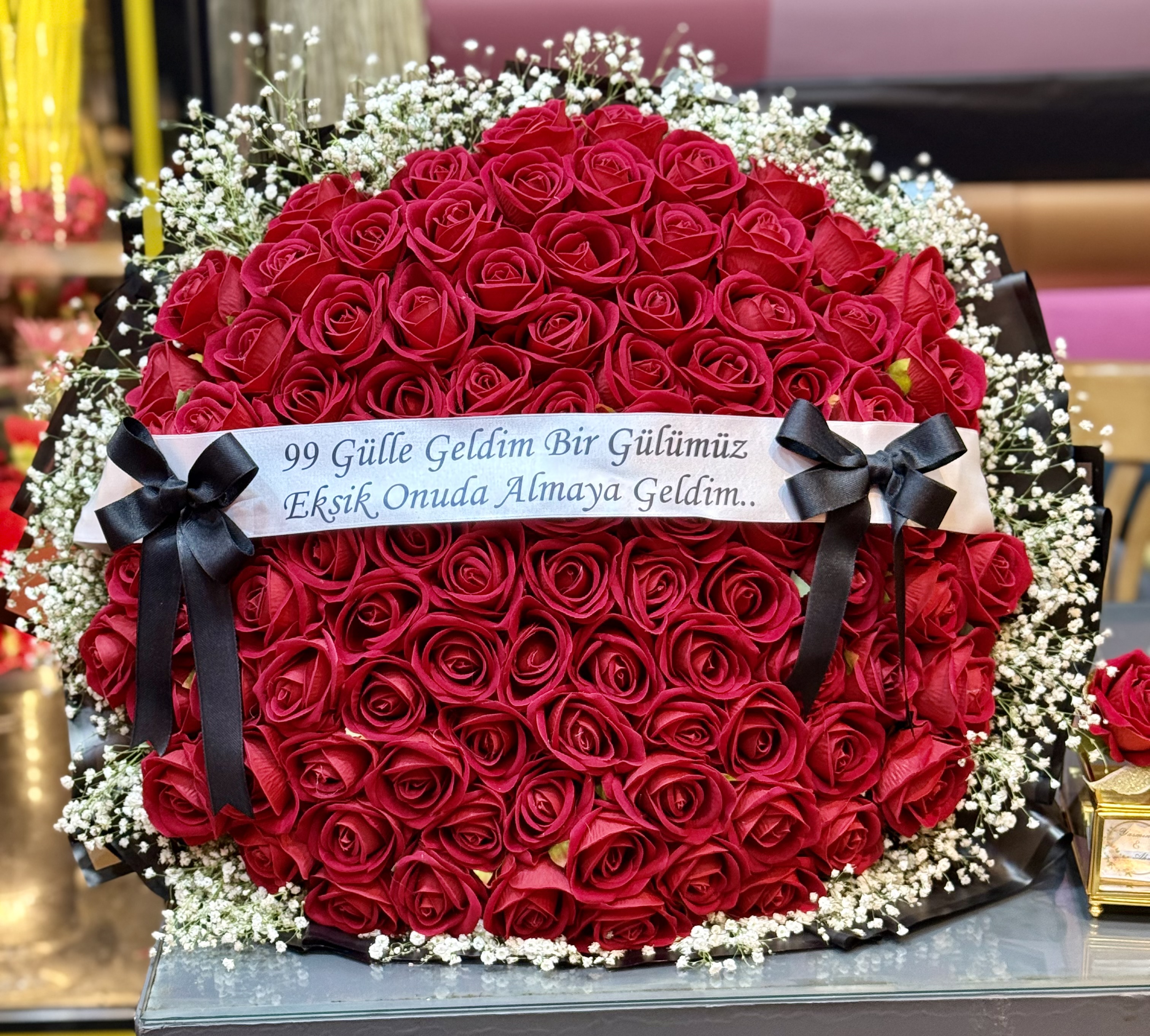 99 kadife kırmızı kız isteme setimiz herşey dahil