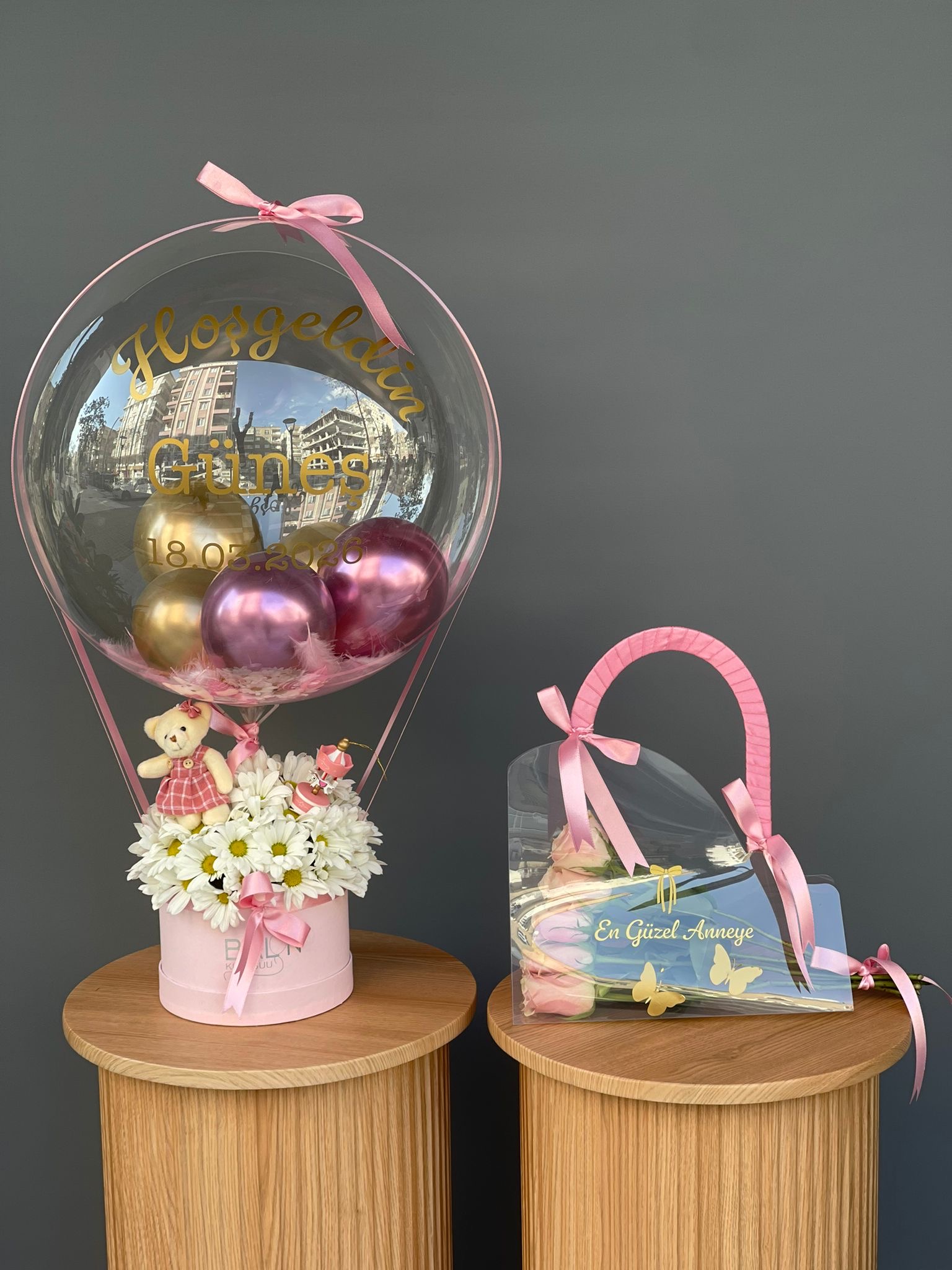 Balon kutusu ve anne çantası