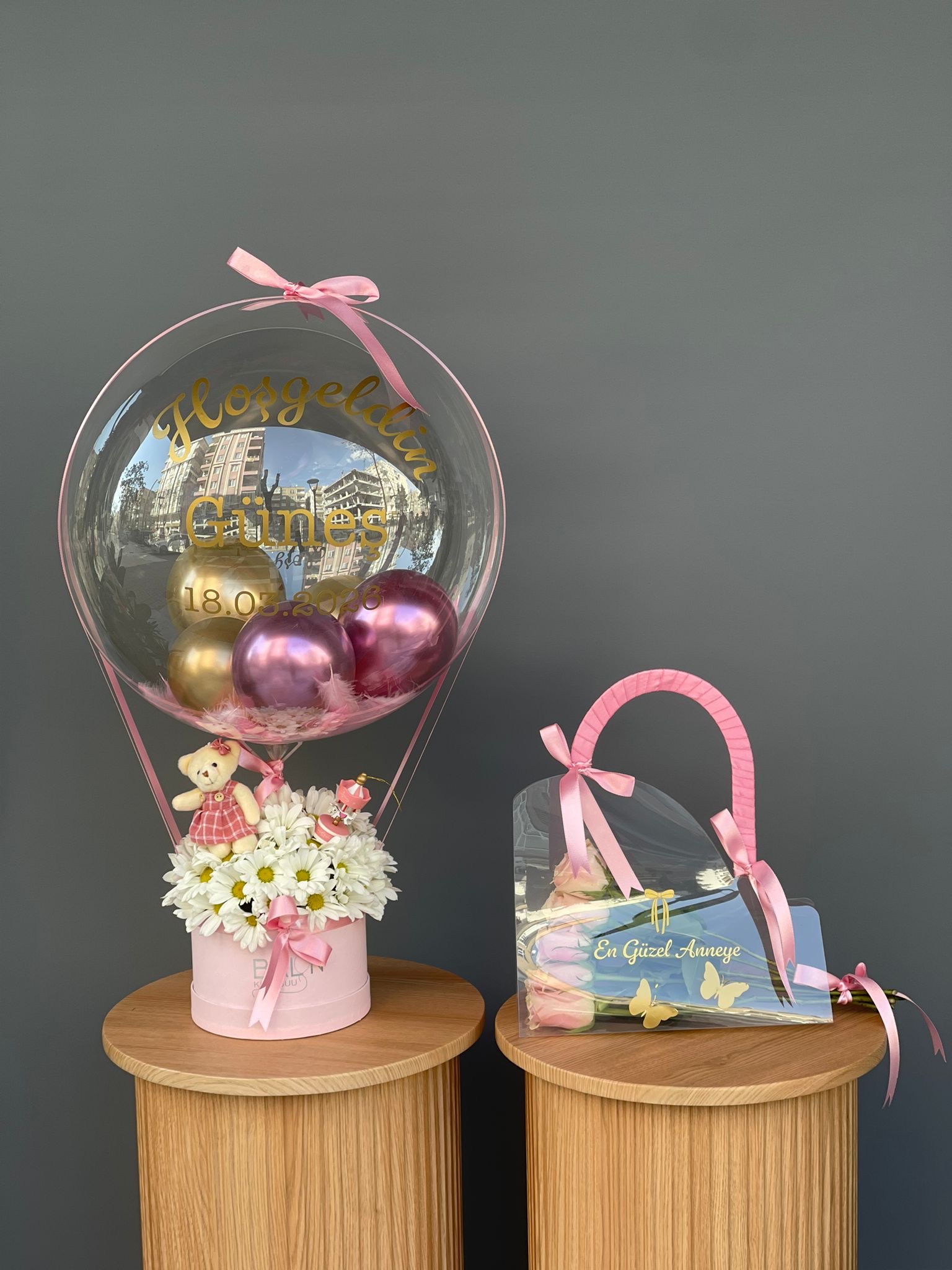 Balon kutusu ve anne çantası