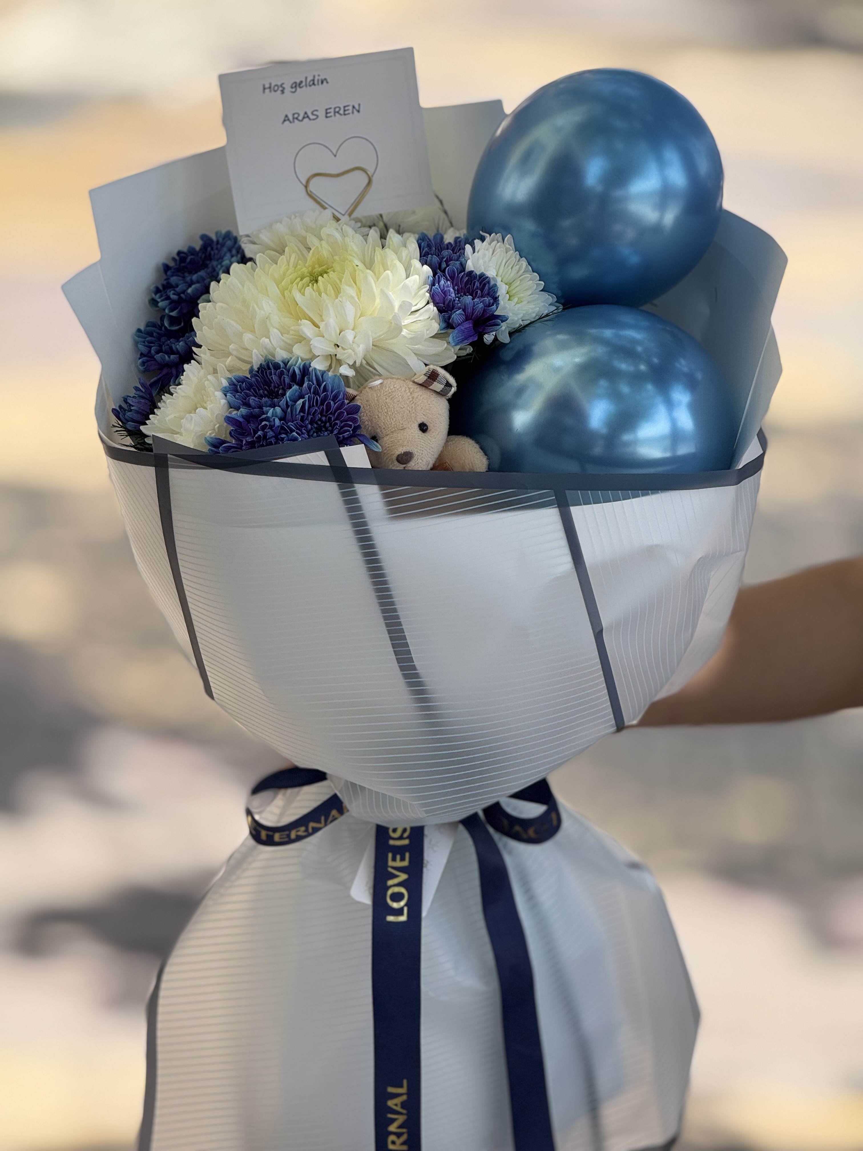 Baby boy bouquet