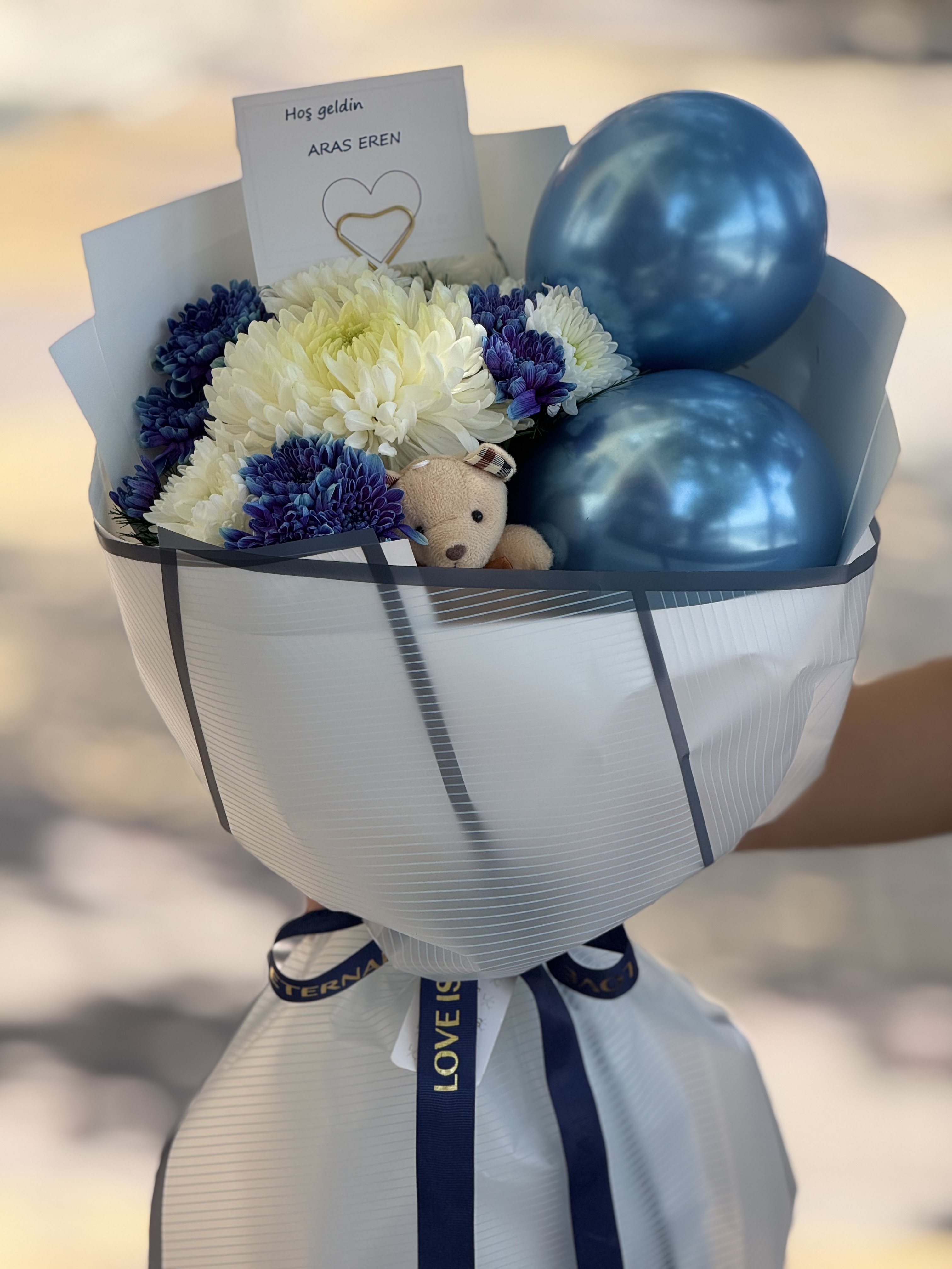 Baby boy bouquet