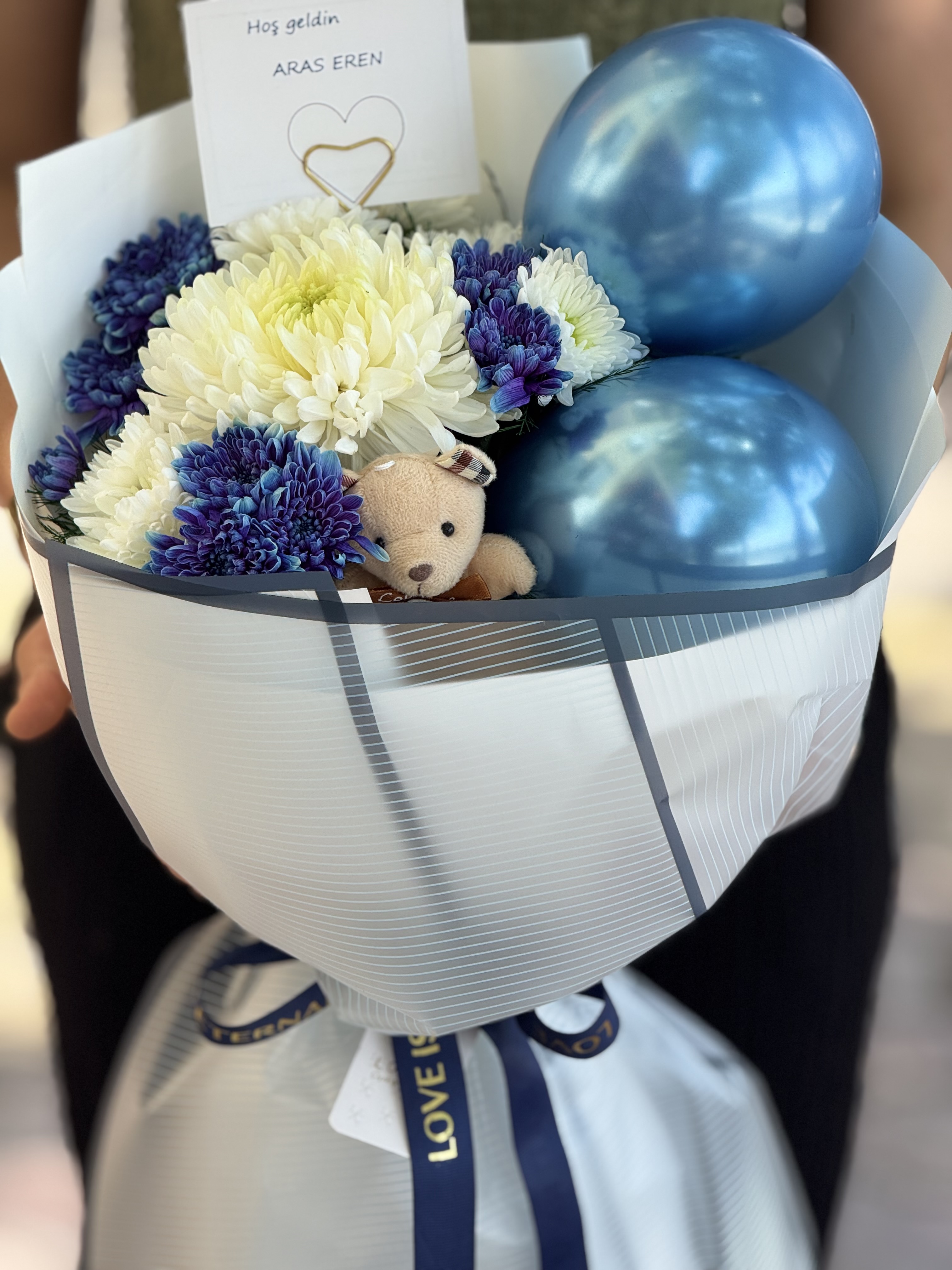 Baby boy bouquet