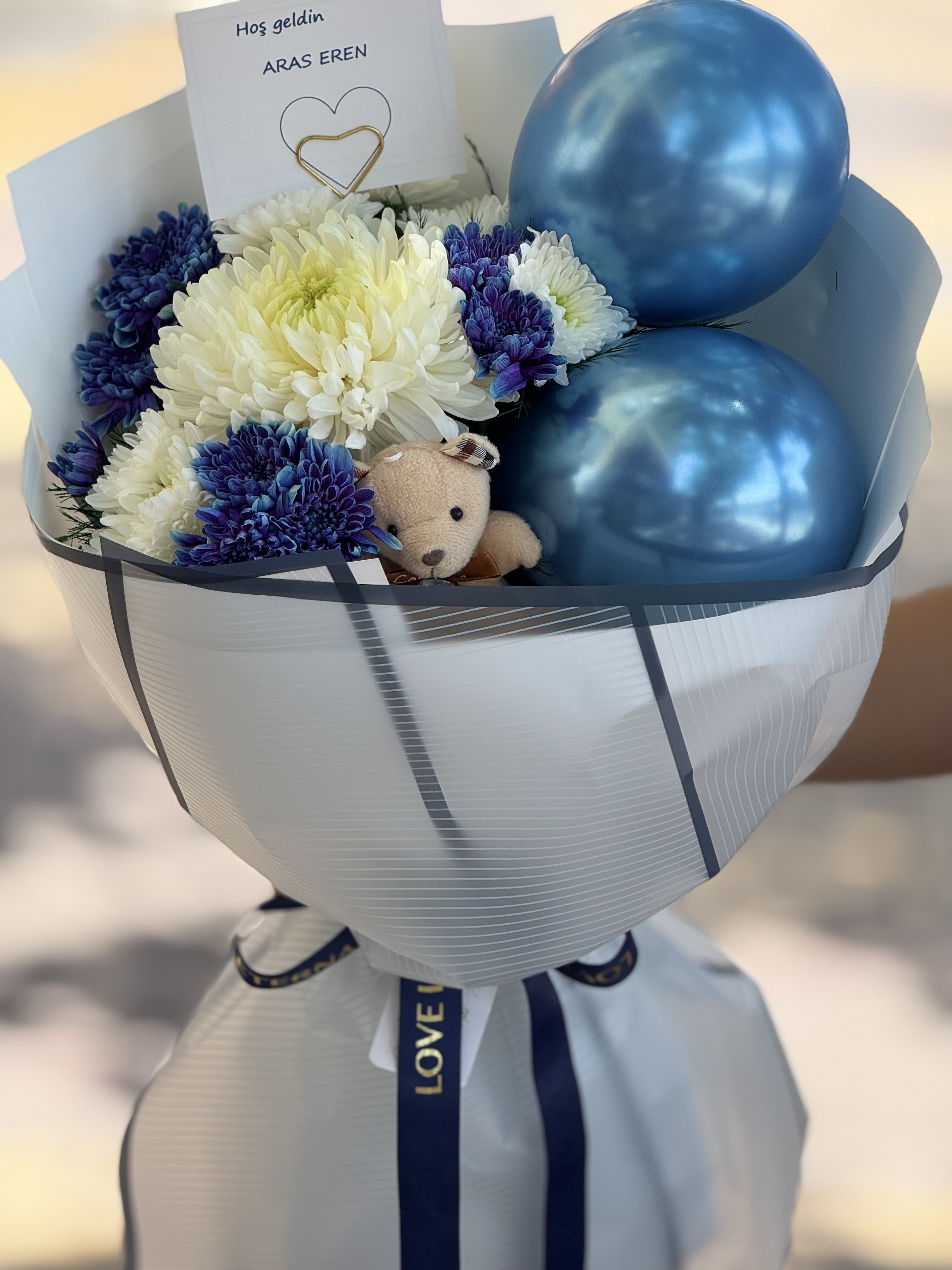 Baby boy bouquet