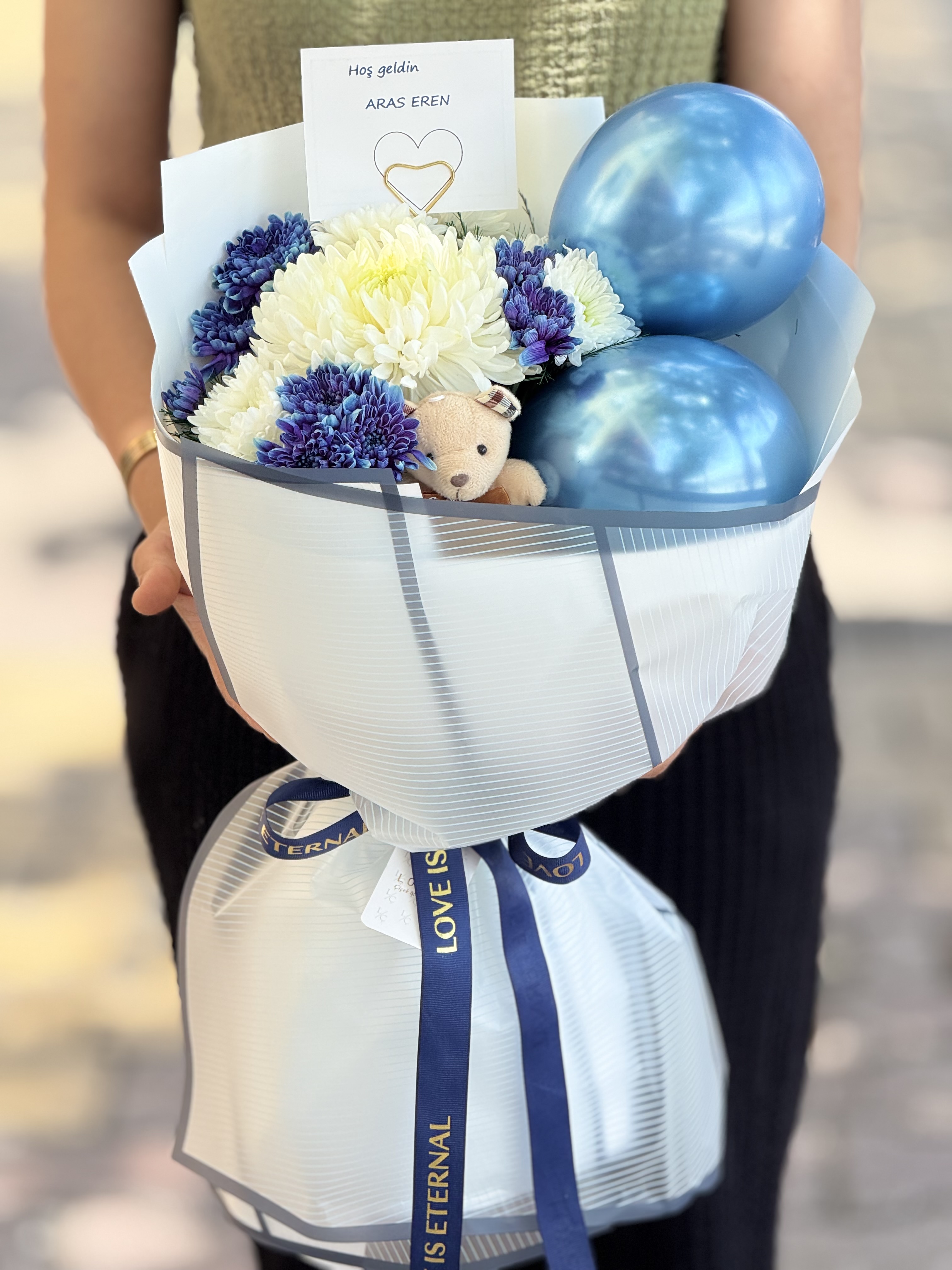 Baby boy bouquet