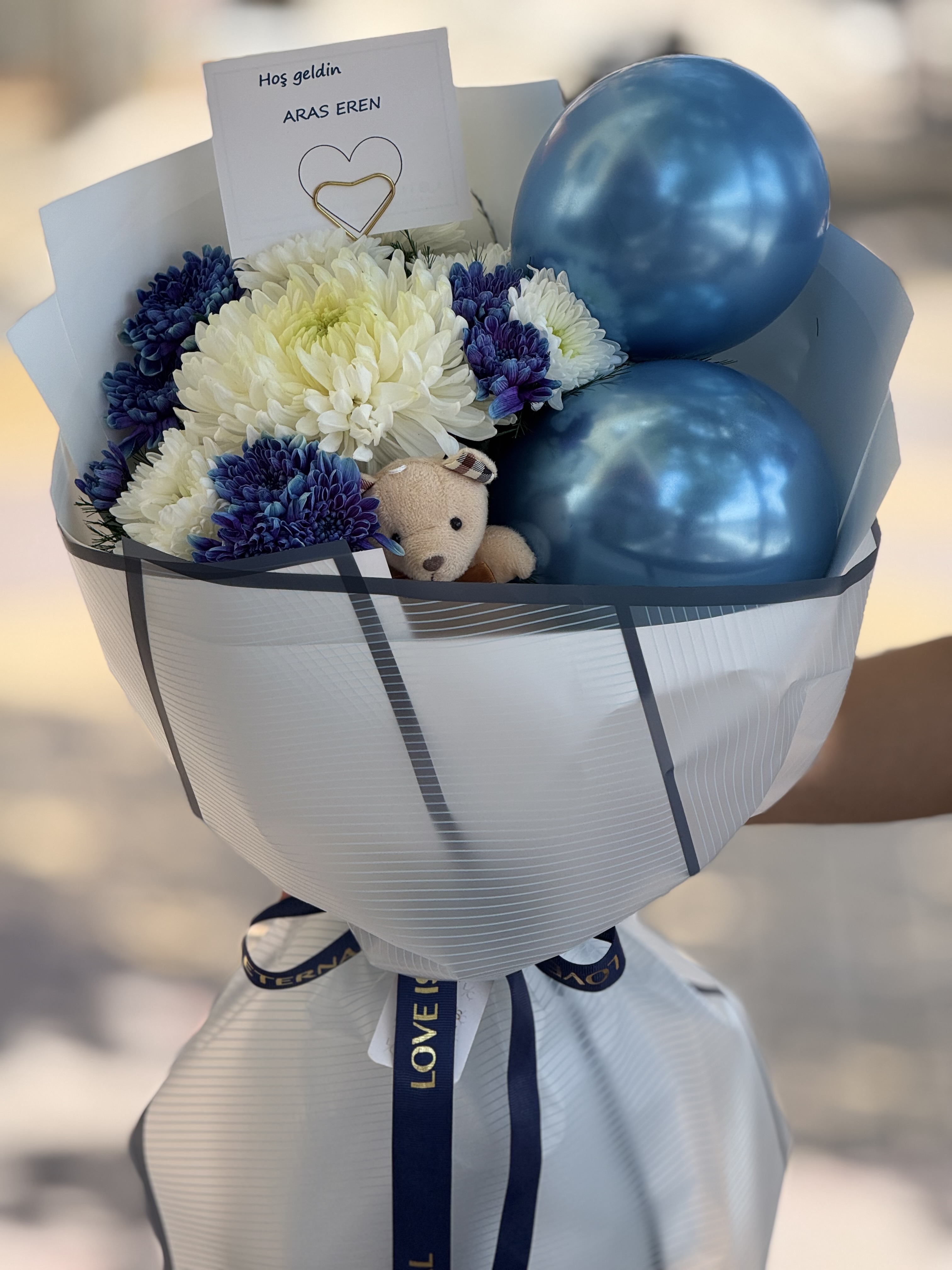 Baby boy bouquet