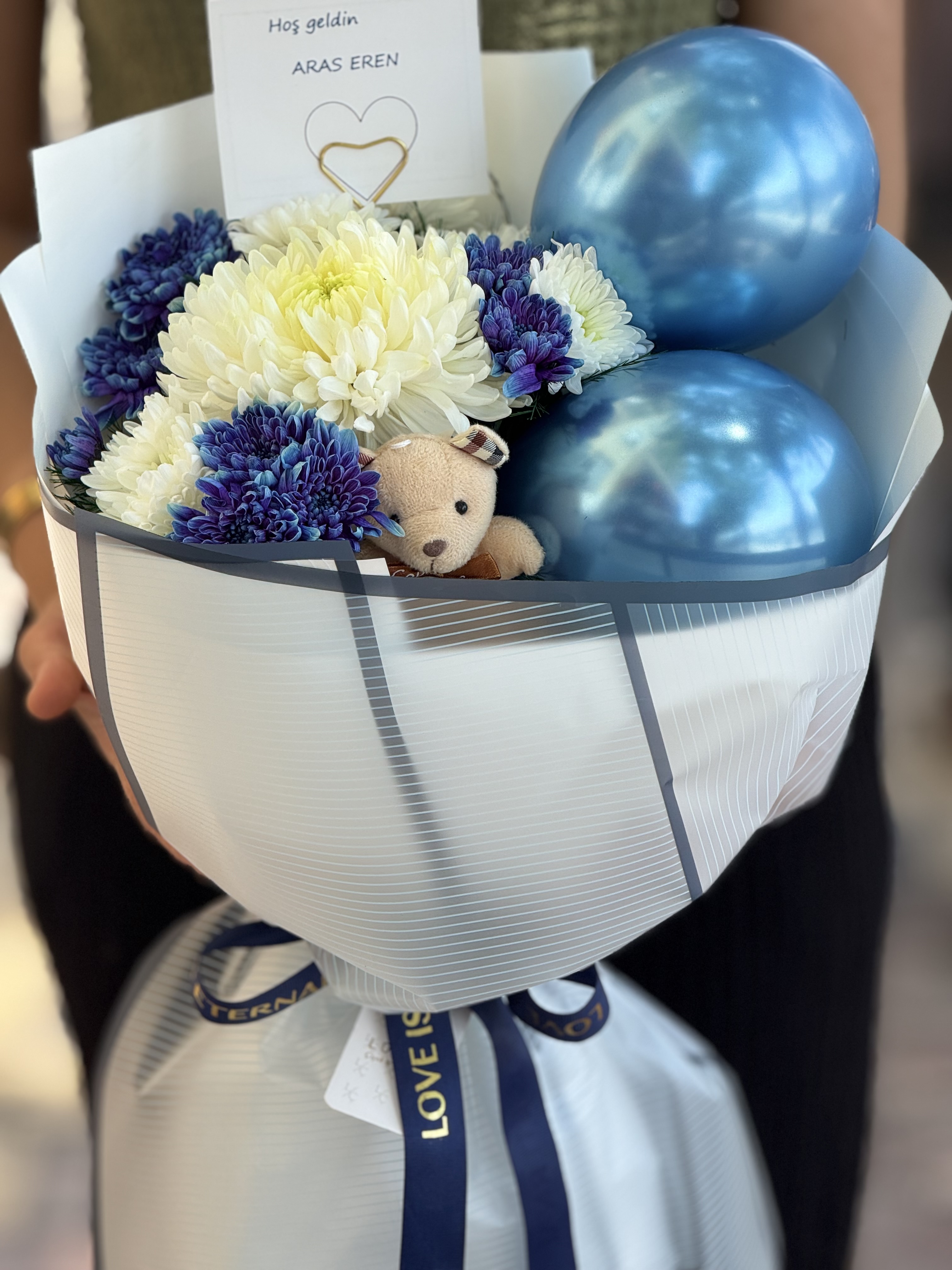 Baby boy bouquet